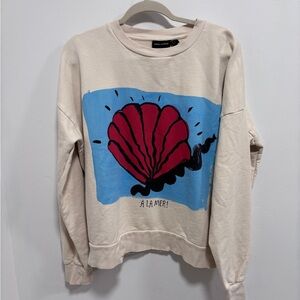 Mini Rodini Adult Beige Sweatshirt